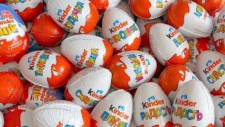 New! 593681 Yummy Kinder Joy Chocolate, Kinder Surprise Opening ASMR Lollipops Some Lot's of Candies