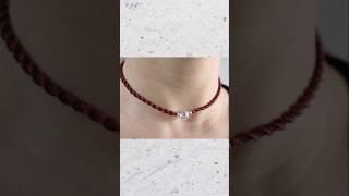 COLLAR TEJIDO CON HILO ENCERADO #necklace #choker #macrame