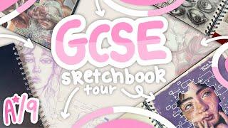 GCSE art sketchbook tour  GRADE 9 (A*)