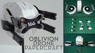 Oblivion Drone Papercraft (Stop-motion assembly)