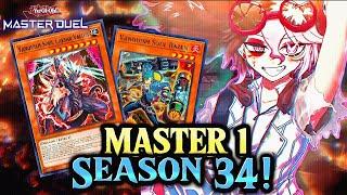 THE FIERCE BATTLE TOWARDS MASTER 1! Yu-Gi-Oh! Master Duel Master 1 Vanquish Soul Deck Season 34