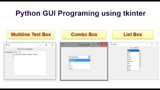 List Box and Multi-line Text Box in Python GUI tkinter