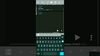 input type(text,password,button)in html.@#coding on mobile#html.
