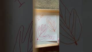 Fall Leaf Hand Outline Activity!