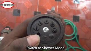 Pepper Agro: How to use 8 Mode/ Pattern Spray Gun with Braided Hose