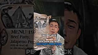 Soldier Rates Military MRE Food