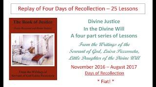 Lesson 14 - for broadcast  Divine Justice In the Divine Will   Fiat!