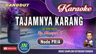 Tajamnya Karang || Karaoke Dangdut Keyboard || Nada Pria || By.Mansyur S