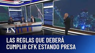 Las reglas que debe cumplir Cristina: la expresidenta deberá permanecer en el domicilio fijado