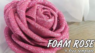 Glitter foam sheet craft ideas | Diy Foam flowers making | foam sheet craft ideas