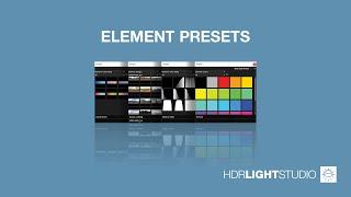 PRESETS | 5. HDR Light Studio: Element Presets