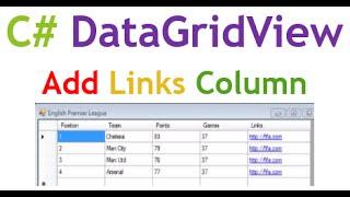 C# DataGridView :  Add Links In DataGridView Columns