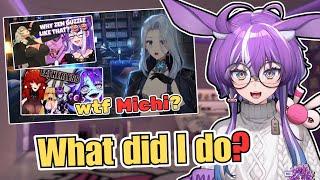 Michi Reacts to AmaLee Reacting to Michi's Unhinged Clips
