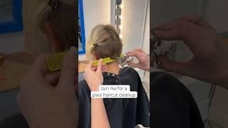 Pixie haircut cleanup, hair stylist is #pixiehaircut #pixiecut #pixie #shorthair #hairstylist