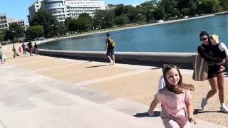 Walk toward US capital from national air and space Museum ￼