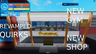 Boku No Roblox: NEW UPDATE! REVAMPED QUIRKS NEW SHOP NEW GYM NEW ITEMS & GADGETS!