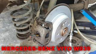 Mercedes-Benz Vito W639  Rear Parking Brake shoes/Brake Discs/Brake Pads Replacement.