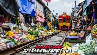 Berjualan di Atas Rel Kereta Api, Inilah Pasar Paling Unik di Dunia