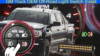 GM Truck OEM Off-Road Light Switch Install