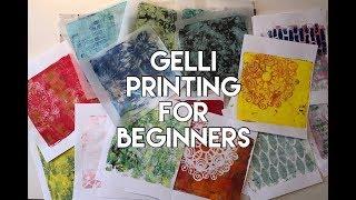 Gel printing for beginners - tutorial