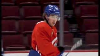 Kuzmenko Stick Twirl Celly At Practice