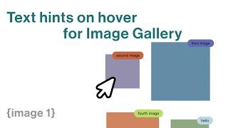 Text above images on hover for Cargo image gallery