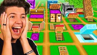 So I Challenged 100 Players to Build SECRET Houses... - Minecraft