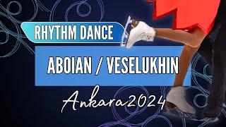 Hana Maria ABOIAN / Daniil VESELUKHIN (USA) | Junior Ice Dance Rhythm Dance | Ankara 2024