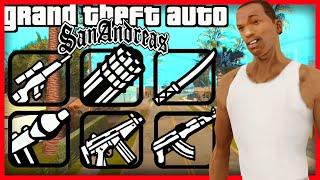 GTA San Andreas All Weapon Locations (Los Santos) - How to get All Weapons (Hidden Weapons)