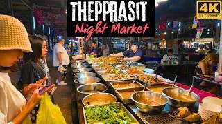 [4K] Thepprasit night market - The best night market in Pattaya, Thailand today 2024