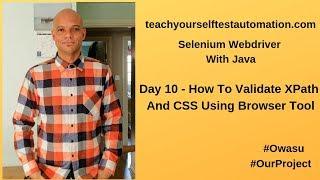 How To Validate Xpath And CSS Using Browser Tool | Selenium Tutorial