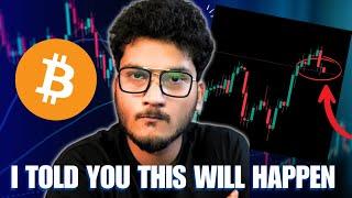 Bitcoin DUMPS as Expected - Here is what I am doing next  Crypto Market Update