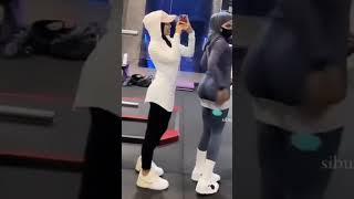 gadis hijab main gym #hijab #hijabstyle #bigo #subscribe #like #tiktok #viral #live #instagram