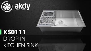 AKDY Undermount 32in. x 18 in. Kitchen Sink - Double Bowl : Model# KS0111 [Product Showcase]