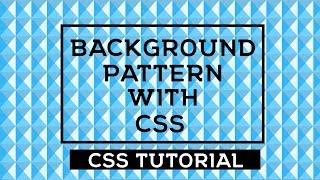 Background Pattern With CSS | Pure CSS Tutorial | CSS Tricks and Tips