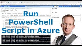 Run Scheduled PowerShell Script in Azure