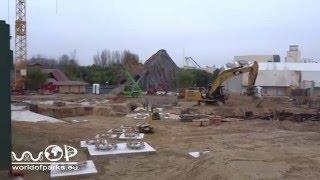 Movie Park Germany - Baustellen 2016 - Achterbahn Baustelle / Rollercoaster construction site