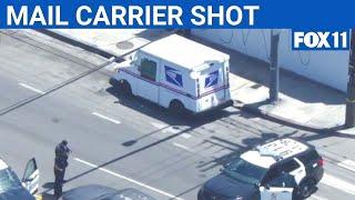 USPS mail carrier shot in South Los Angeles  | FOX 11 LA