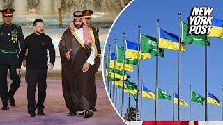 Volodymyr Zelensky meets with Saudi Arabia Crown Prince Mohammed bin Salman