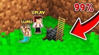 99.99% OSÓB NIE JEST W STANIE ZNALEŹĆ TEJ MIKRO BAZY W MINECRAFT?! GPLAY & LUMI