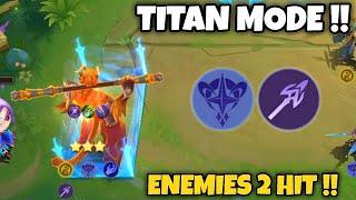 SUN ASTRO LANCER TITAN MODE !! ONLY 2 HITS NEEDED !! MAGIC CHESS MOBILE LEGENDS