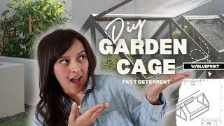 DIY Garden Bed Cage Housing ‍ | Pest Deterrent & Sunshade ‍⬛
