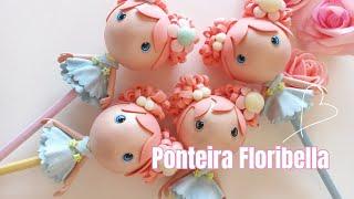 Ponteira - Boneca feita em E.V.A (Projeto Apoie Uma Artesã)