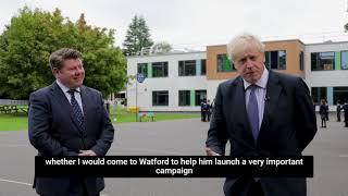 Dean Russell and Boris Johnson launches MHFA initiative