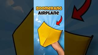 How to Make a Paper Airplane Easy and Fast that’s Come Back #shorts