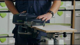 The Festool Edge Bander CONTURO KA 65: setting up and preparing