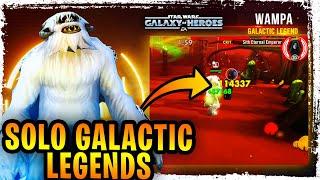 Galactic Legend Wampa - The Ultimate One Man Army GL Solo in SWGoH - Wampa Solo vs Sith Eternal