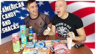 Brits Try Best American Candy & Snacks | Roly & Calum