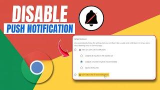 How to Disable Browser Push Notifications In Chrome | Turn Off Browser Push Notifications