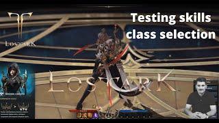 Lost Ark, test skills Assasin, class selection, тест скилов и выбор класса, клинок смерти, mmorpg